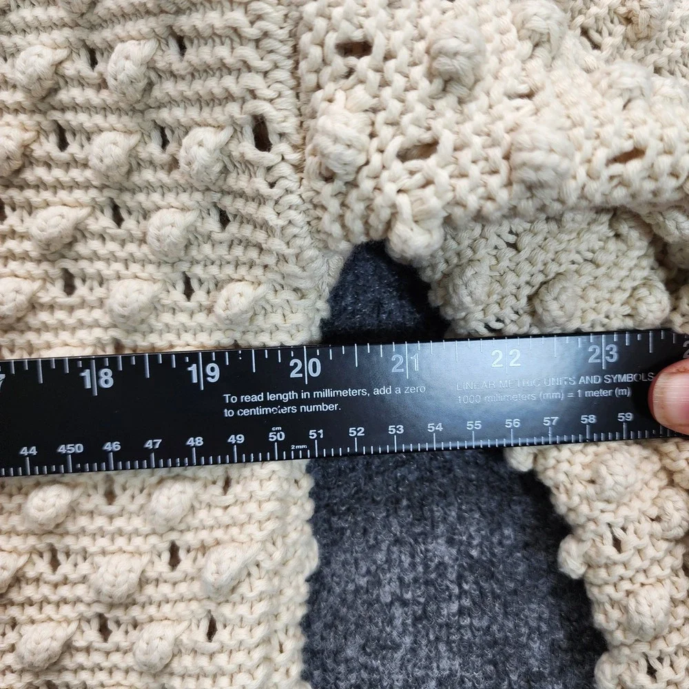 NWT FRAME The Bauble Cardigan Women's Textured Cotton Bobble Knit Sweater L